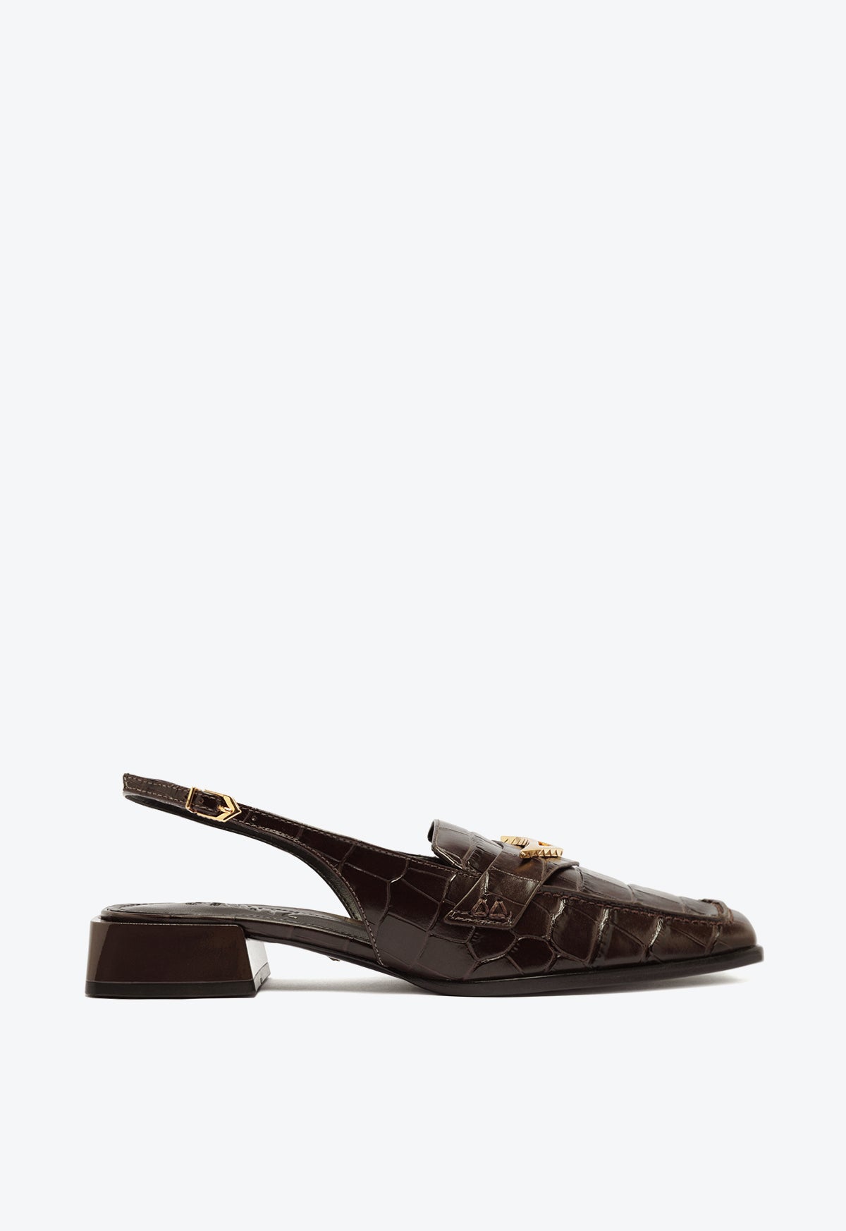 Arizona Sling Block Leather Pump Shoes for Women - Comfortable Heeled Sandals with Ankle Strap, Perfect for Summer Outfits, Beach Vacations & Date Nights