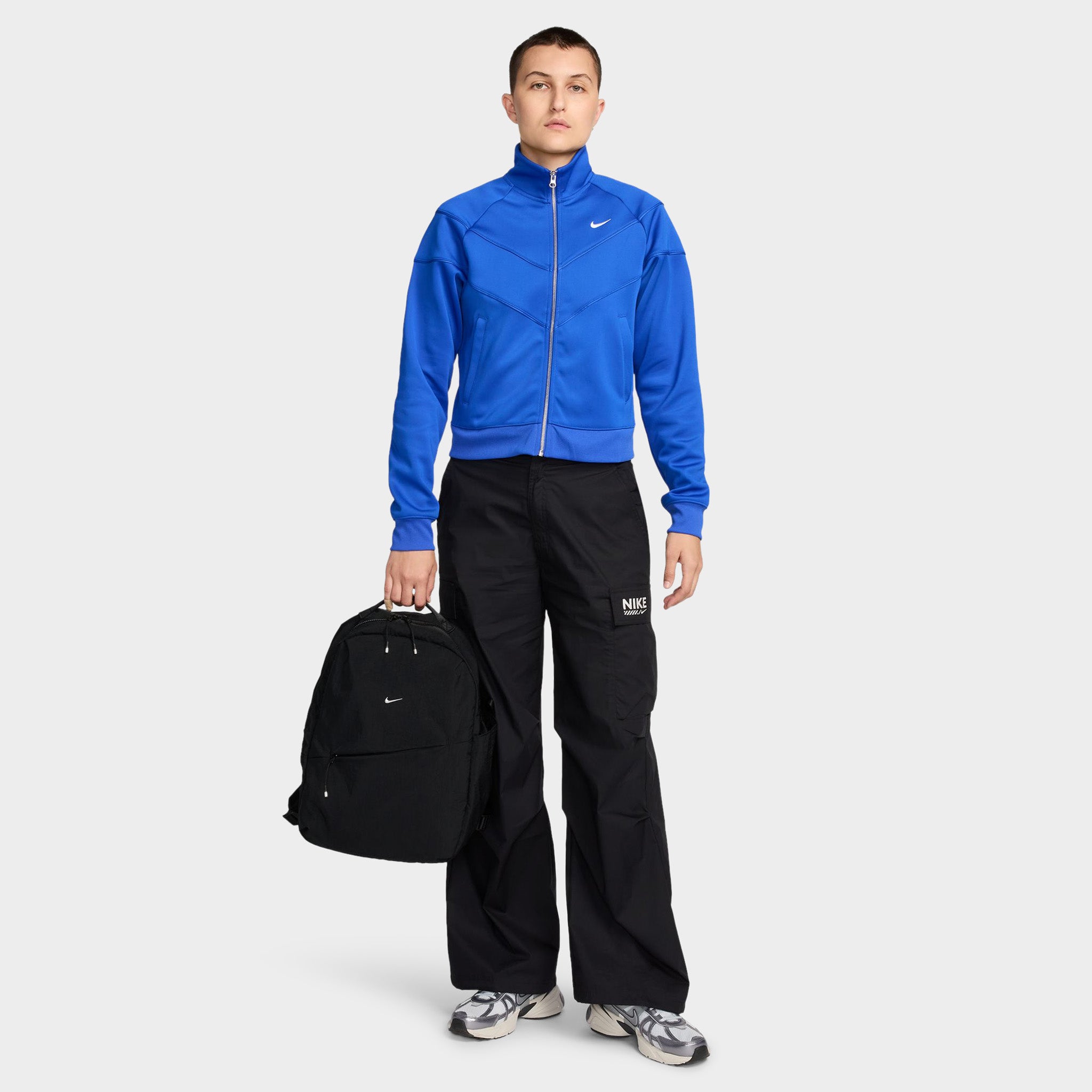 Nike Aura Backpack - Waterproof Laptop Backpack for Men & Women, Black/Black Matte Silver - Perfect for School, Work, Travel & Gym