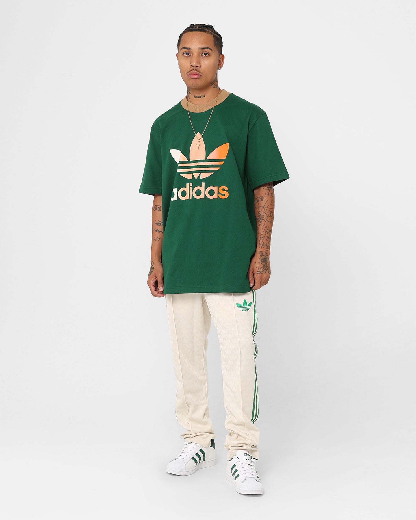Adidas Adicolour Polyester Track Pants for Men & Women - Comfortable Athletic Joggers with Elastic Waistband, Wonder White - Perfect for Running, Gym Workouts & Casual Wear