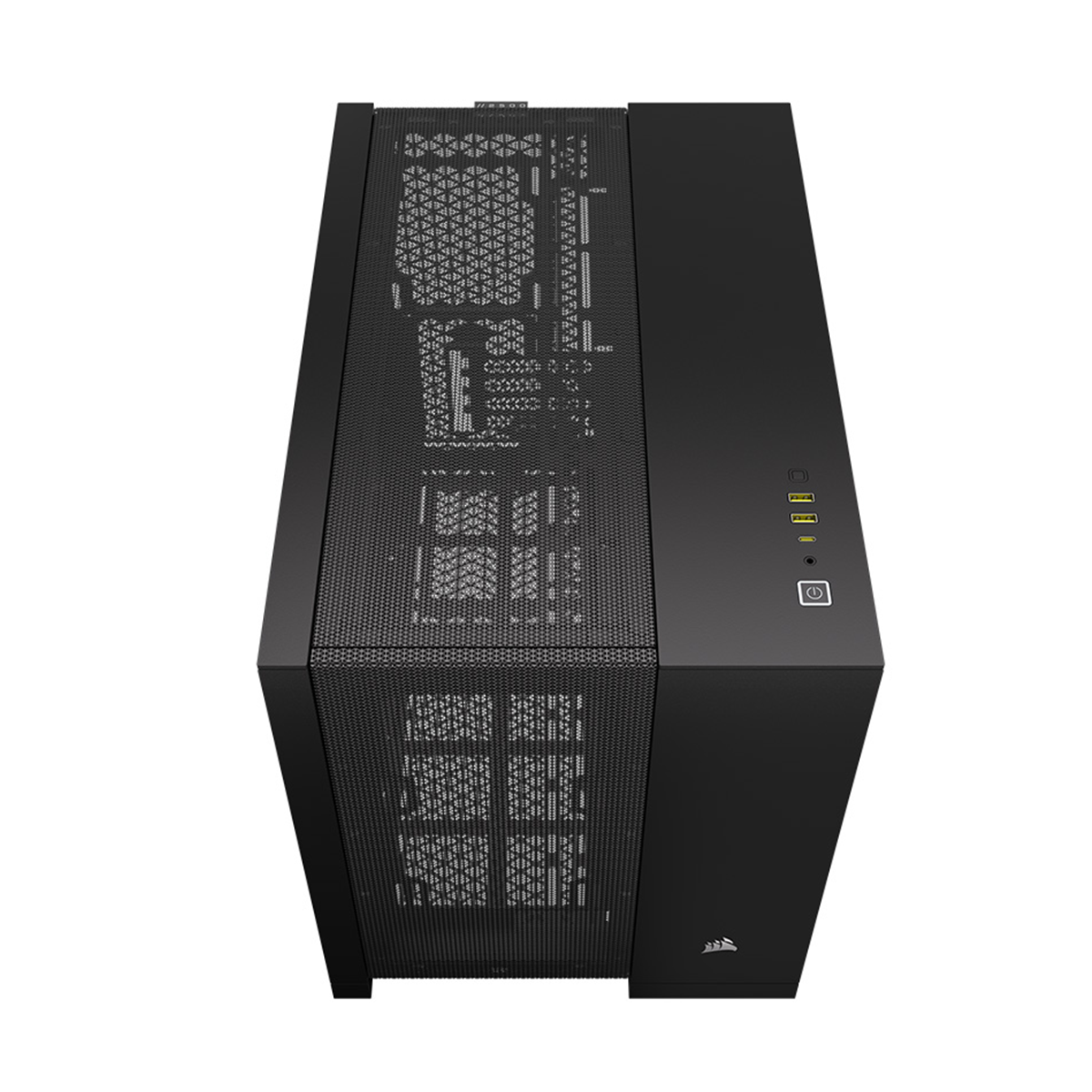 Corsair 2500D Airflow Mid Tower PC Case - Tempered Glass Side Panel, Black | High Airflow Design for Gaming & Workstation Builds | Perfect for Home Office & Esports Setups