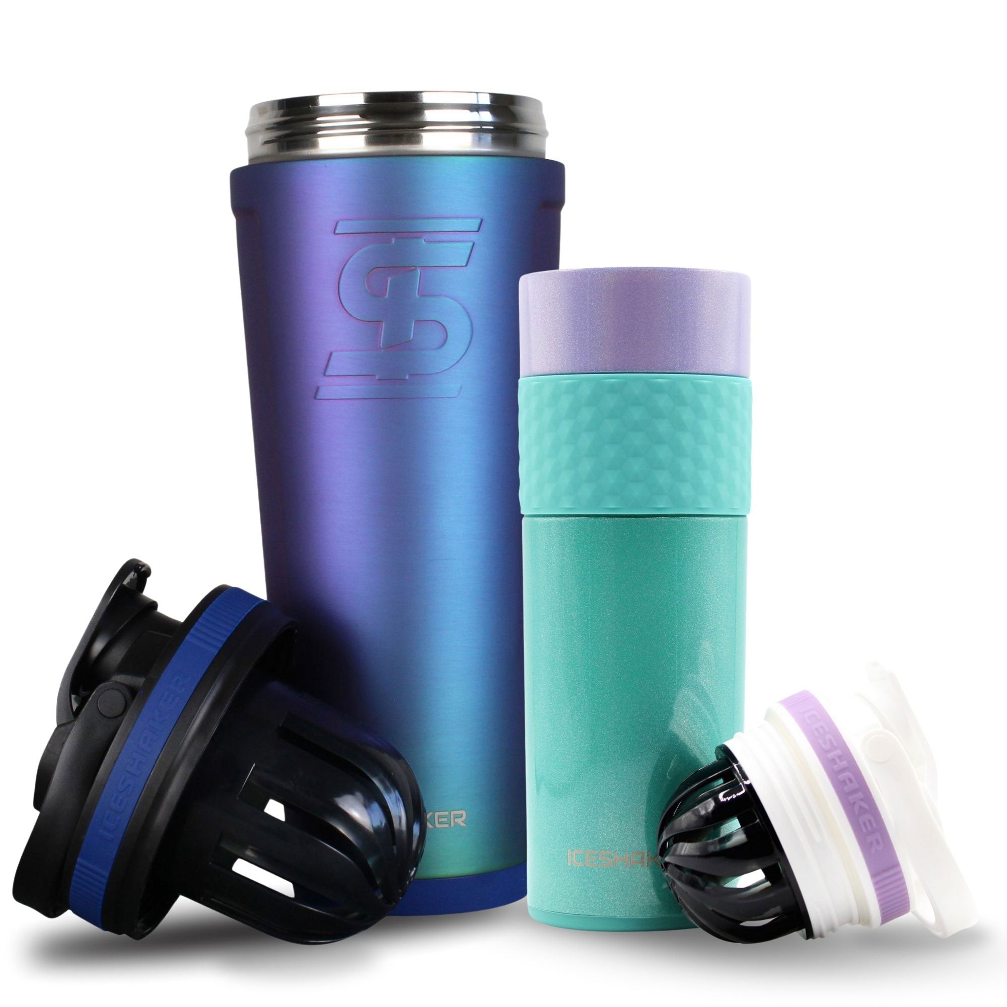 Premium His & Her Protein Shaker Bottle Set - 20oz Leak-Proof Mixing Cups for Gym, Workouts & Post-Training Recovery - BPA-Free Fitness Accessories for Couples