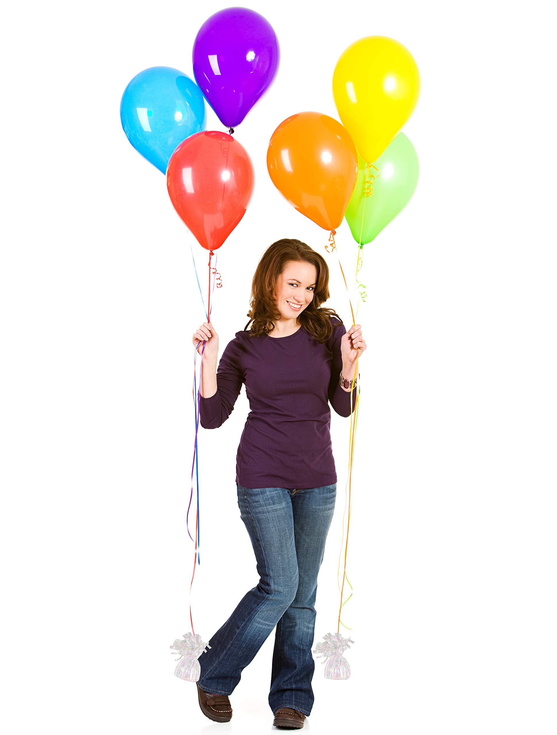 **Helium Tank Kit with 50 Latex Balloons, White Ribbon, 12 Balloon Weights & Tying Tool - Perfect for Birthday Parties, Weddings & Events**