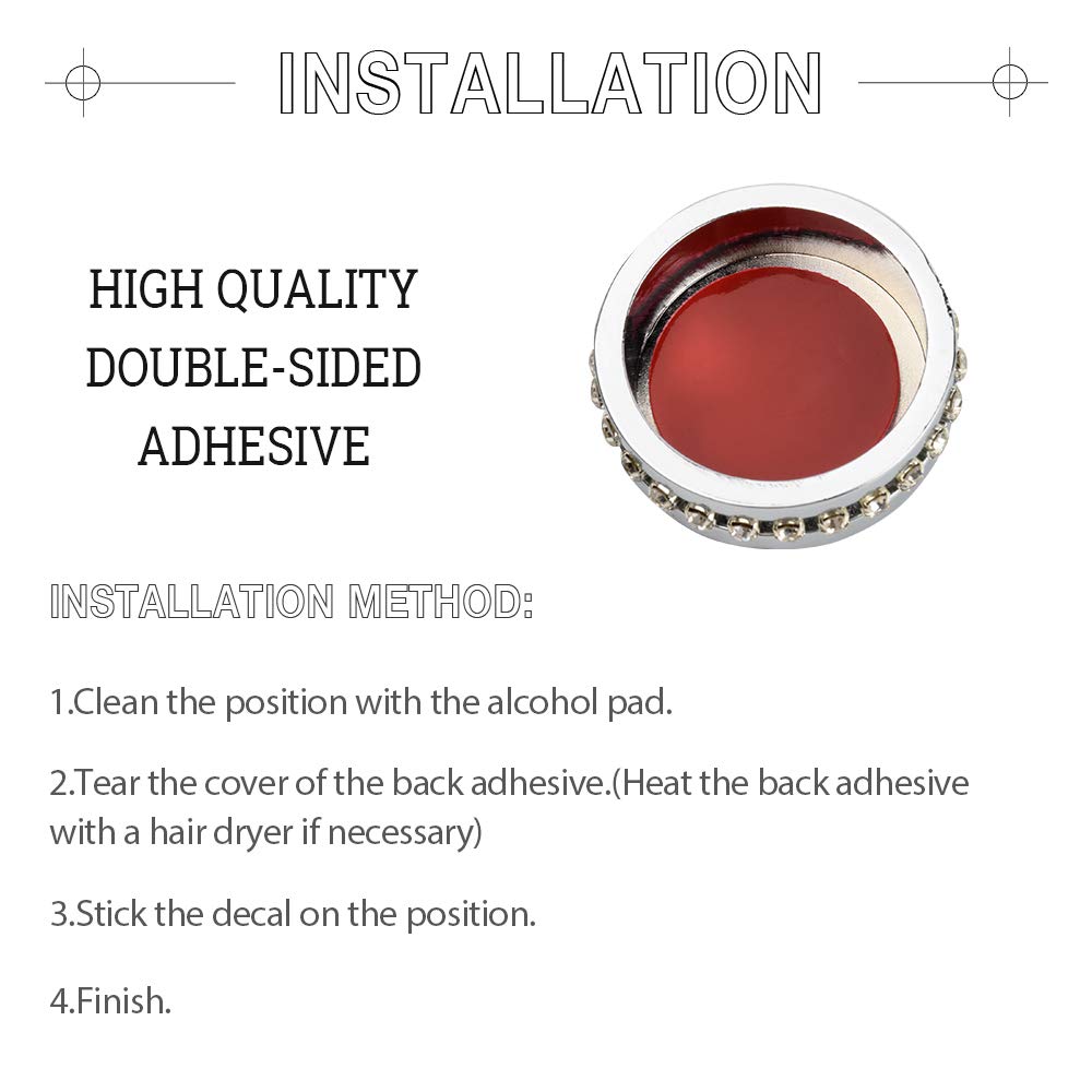 Honda Accord 2018-2022 Volume Power Selector Knobs - Sparkling Crystal Silver Replacement Interior Accessories (2-Pack) | Compatible with 10th Gen 1.5T EX EX-L LX Models | Perfect for Car Enthusiasts & Customization Lovers