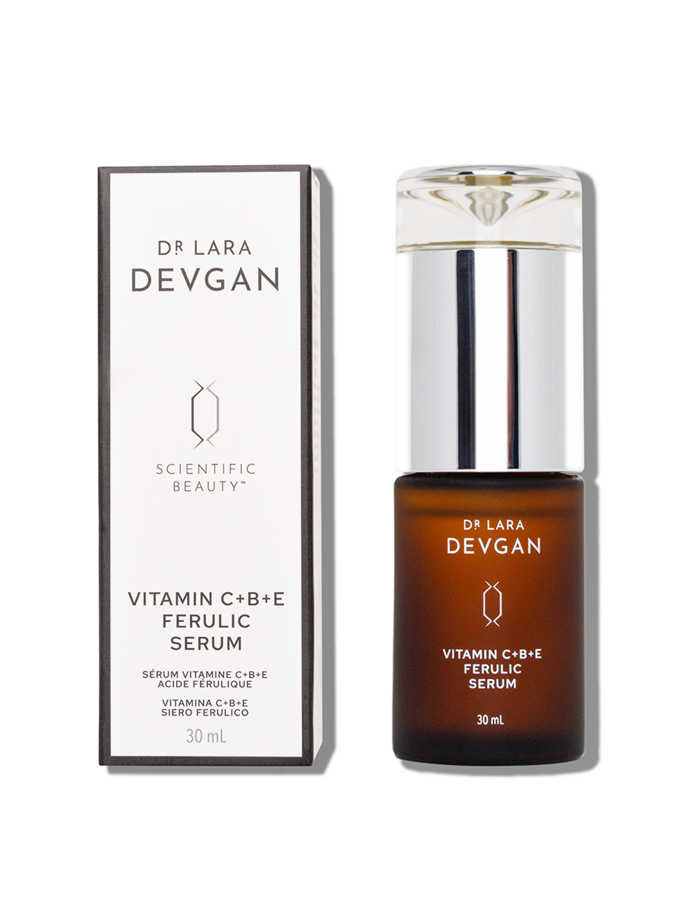 Dr. Devgan Vitamin C + B + E Ferulic Acid Serum for Face - Brightening, Anti-Aging & Hydrating Skincare Treatment - Perfect for Morning Routine & Sun Protection
