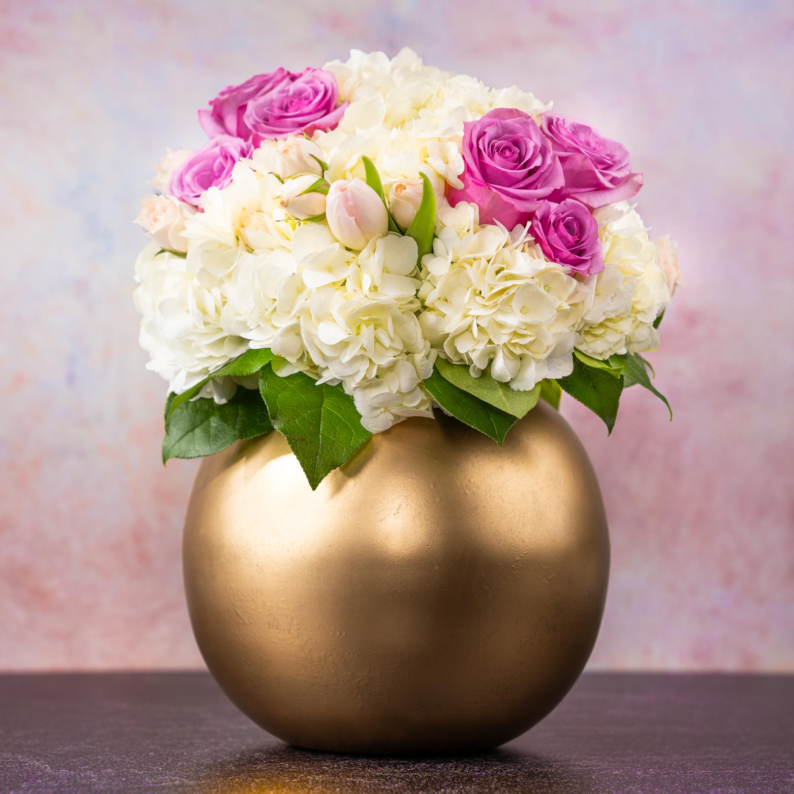 Walbrook Gold Vase - Elegant Decorative Flower Vase for Centerpieces, Wedding Table Decor & Home Décor | Perfect for Living Room, Dining Table & Special Events