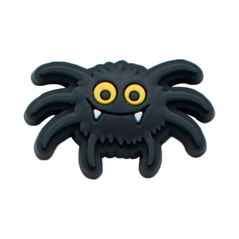 1pc Black Crocs Charms Shoe Accessories - Halloween Decorations, Jeans & Sandals Buckle for Women, Men & Kids | Perfect for DIY Customization & Fashion Statement
