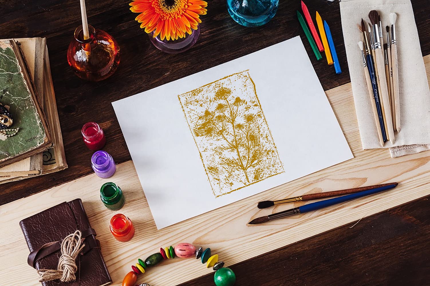Daisy Flower Clear Stamps for Card Making, Scrapbooking & DIY Crafts - Transparent Rubber Seal Stamps for Photo Albums, Invitations & Journaling - Perfect for Wedding, Birthday & Home Decor Projects