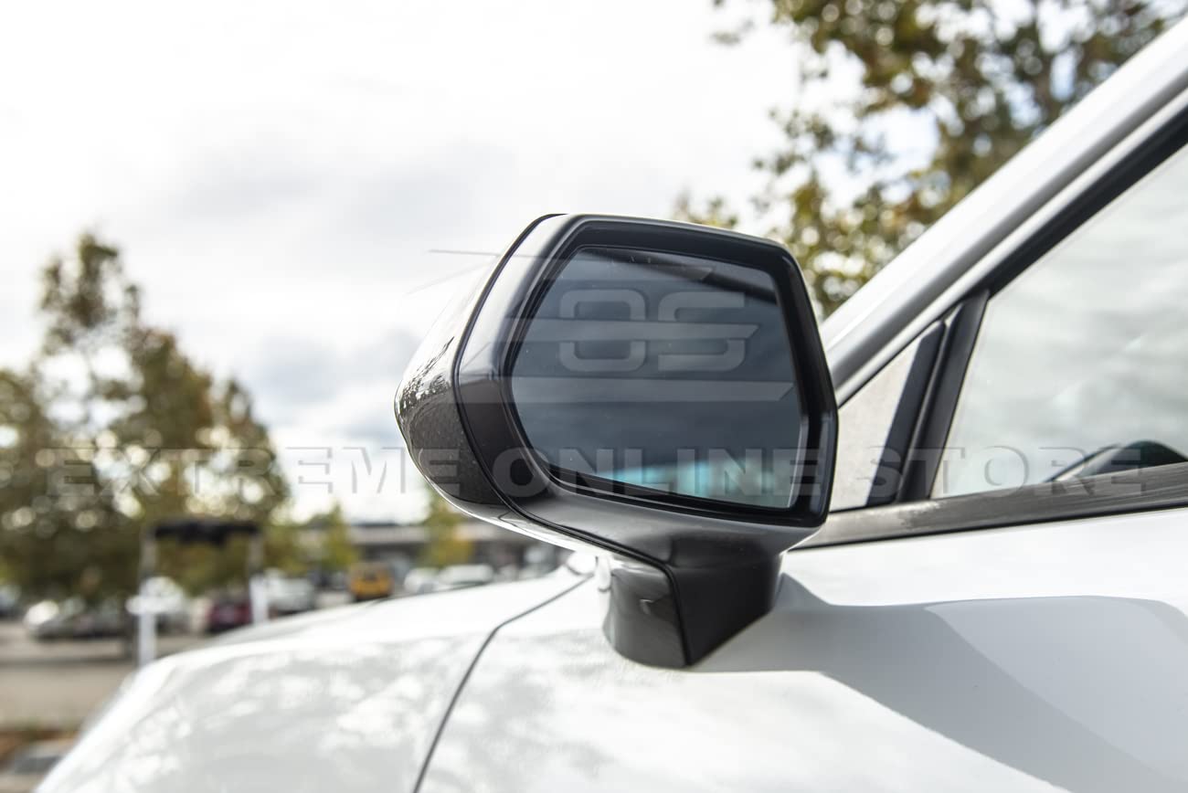 2016-2022 Chevrolet Camaro Carbon Fiber Mirror Covers - OEM Style Replacement Pair | Durable Side Mirror Protectors for Enhanced Style & Protection | Perfect for Car Enthusiasts & Auto Shows
