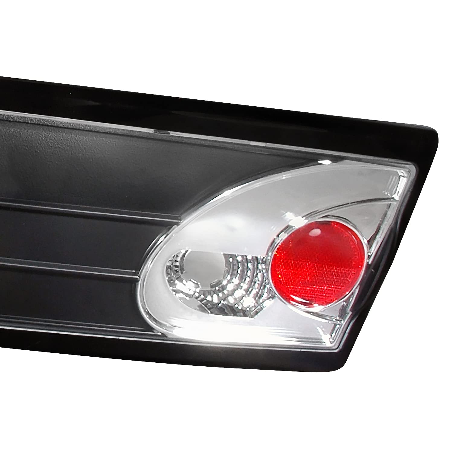 Spec-D Tuning Black Altezza Euro Tail Lights for Chevy Cavalier - 3-Piece Left & Right Pair Assembly - Upgrade Your Ride with Stylish LED Tail Lights for Night Driving & Car Shows
