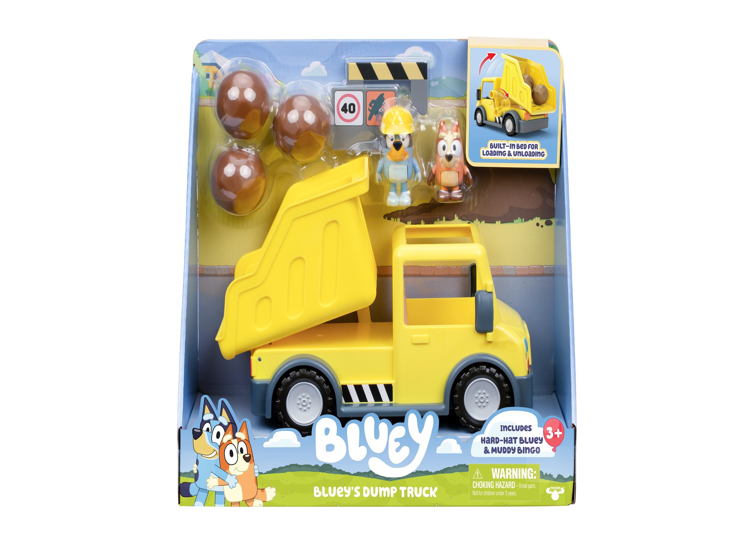 Bluey's Adventure Series Dump Truck Toy with Exclusive Figures - Fun Construction Play for Kids, Perfect Gift for Bluey Fans | Pretend Play, Birthday & Christmas Present