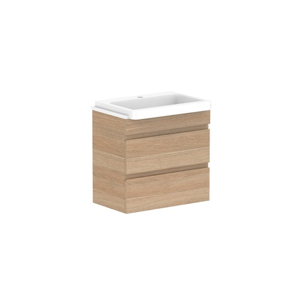ADP Glacier Pro Semi Recessed All Drawer Twin Vanity with Solid Surface Top - Modern Bathroom Sink Cabinet for Master Bath & Guest Bathroom Renovation