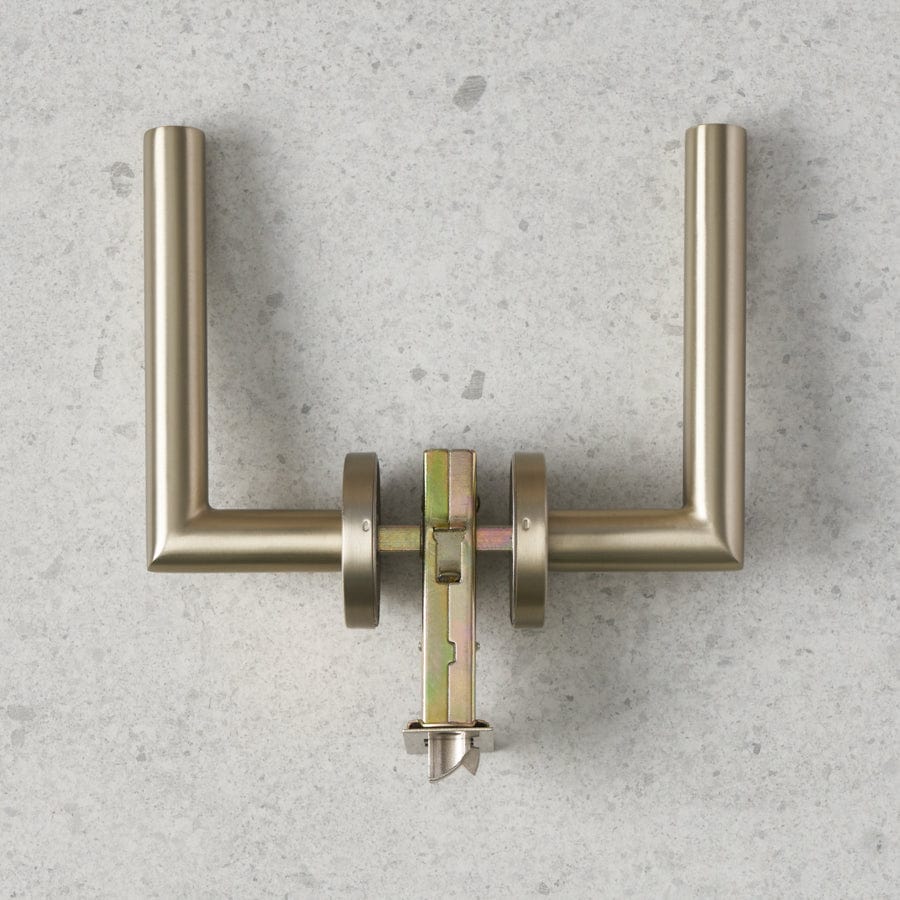 Sydney Brushed Nickel Door Handle - Modern & Durable Entryway Hardware for Home & Office Doors - Perfect for Interior & Exterior Doors, Bedrooms, Bathrooms & Cabinets