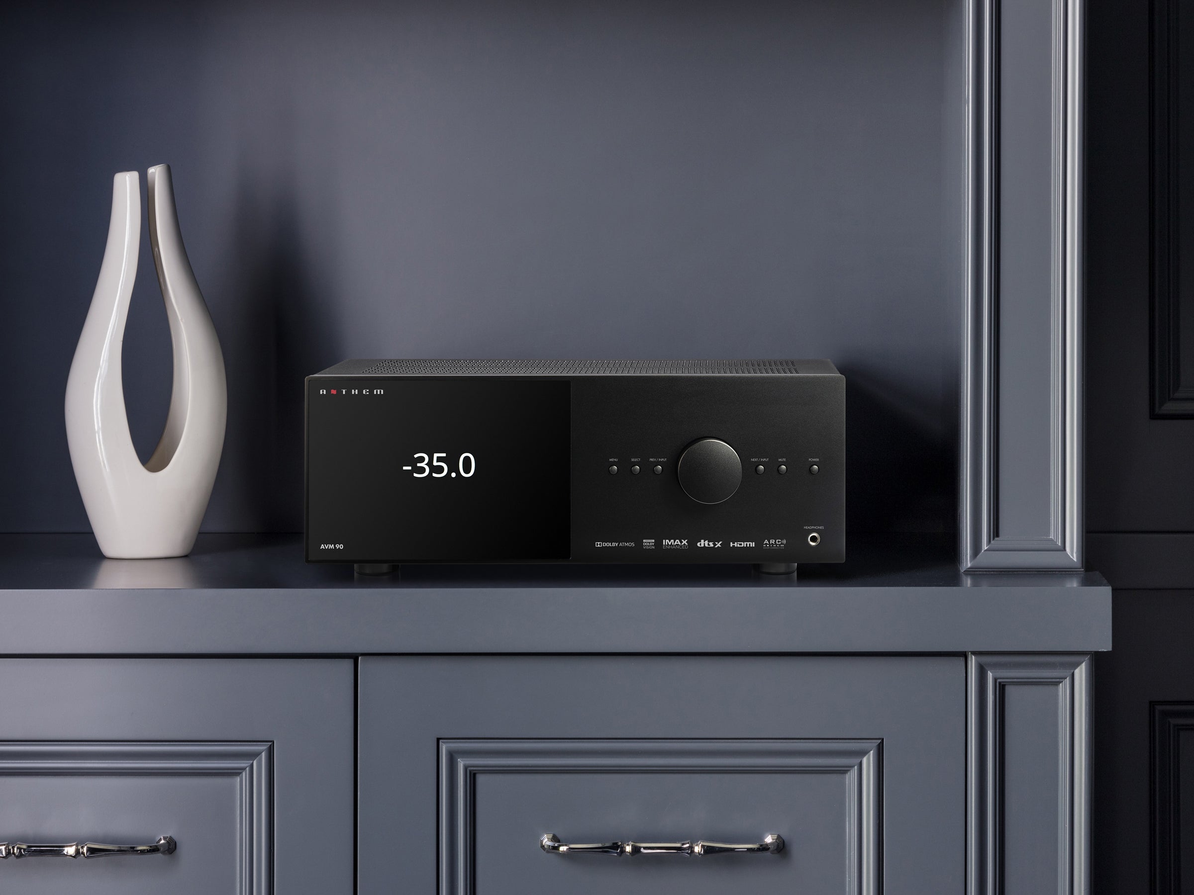 Anthem AVM 90 8K Home Theater Preamplifier - Dolby Atmos, IMAX Enhanced for Ultimate Cinema Experience | Perfect for Home Theater Systems & Movie Enthusiasts