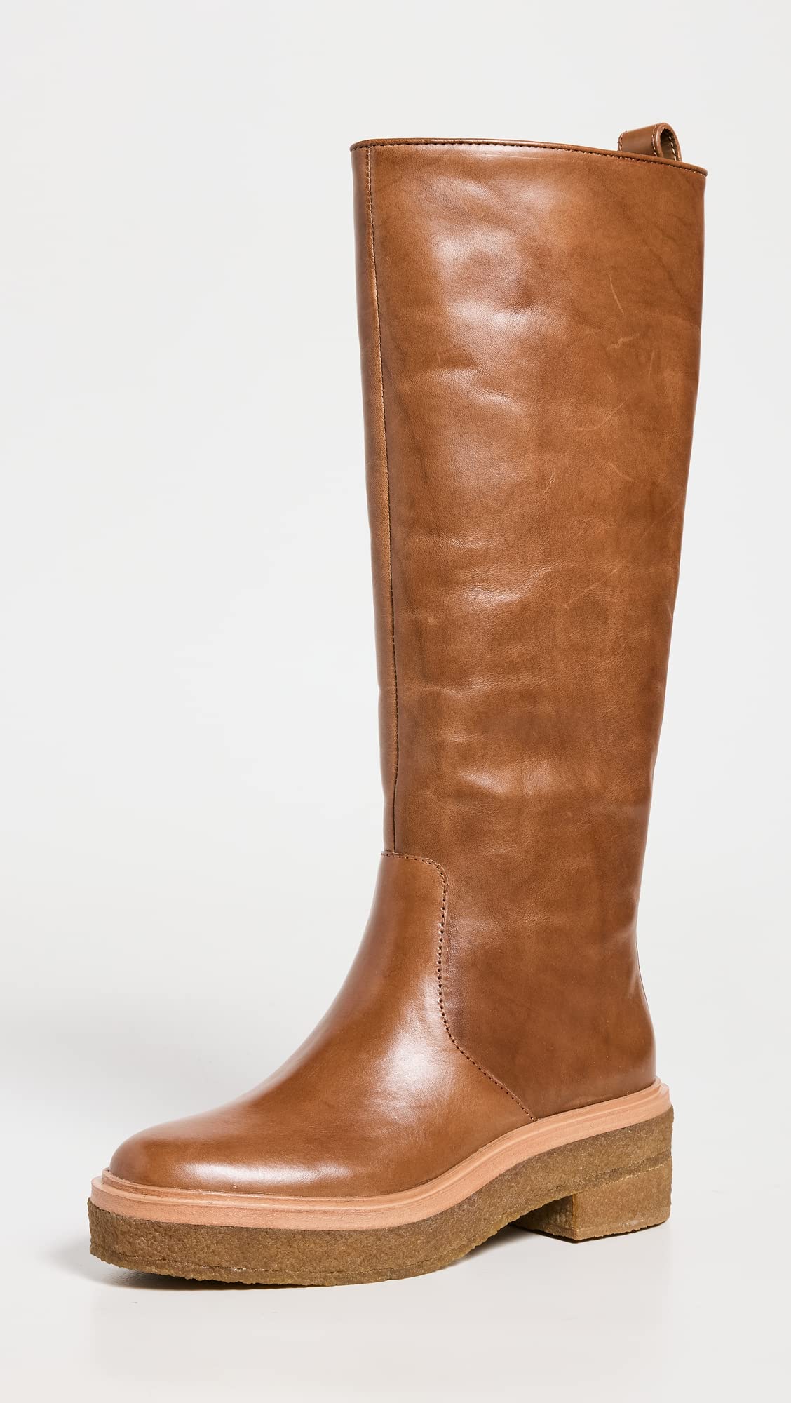 Loeffler Randall Women's Collins Tall Shaft Boot with Crepe Sole - Comfortable Ankle Boots for Fall & Winter | Perfect for Office, Date Night & Casual Outfits