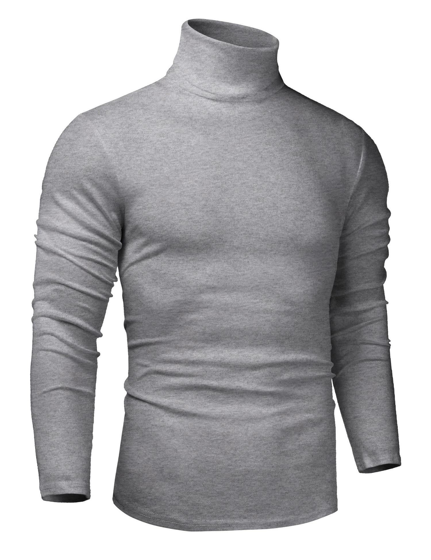 iWoo Men's Slim Fit Turtleneck Sweater - Long Sleeve Casual Pullover for Winter, Warm Knit Top for Office, Date Night & Fall Layering