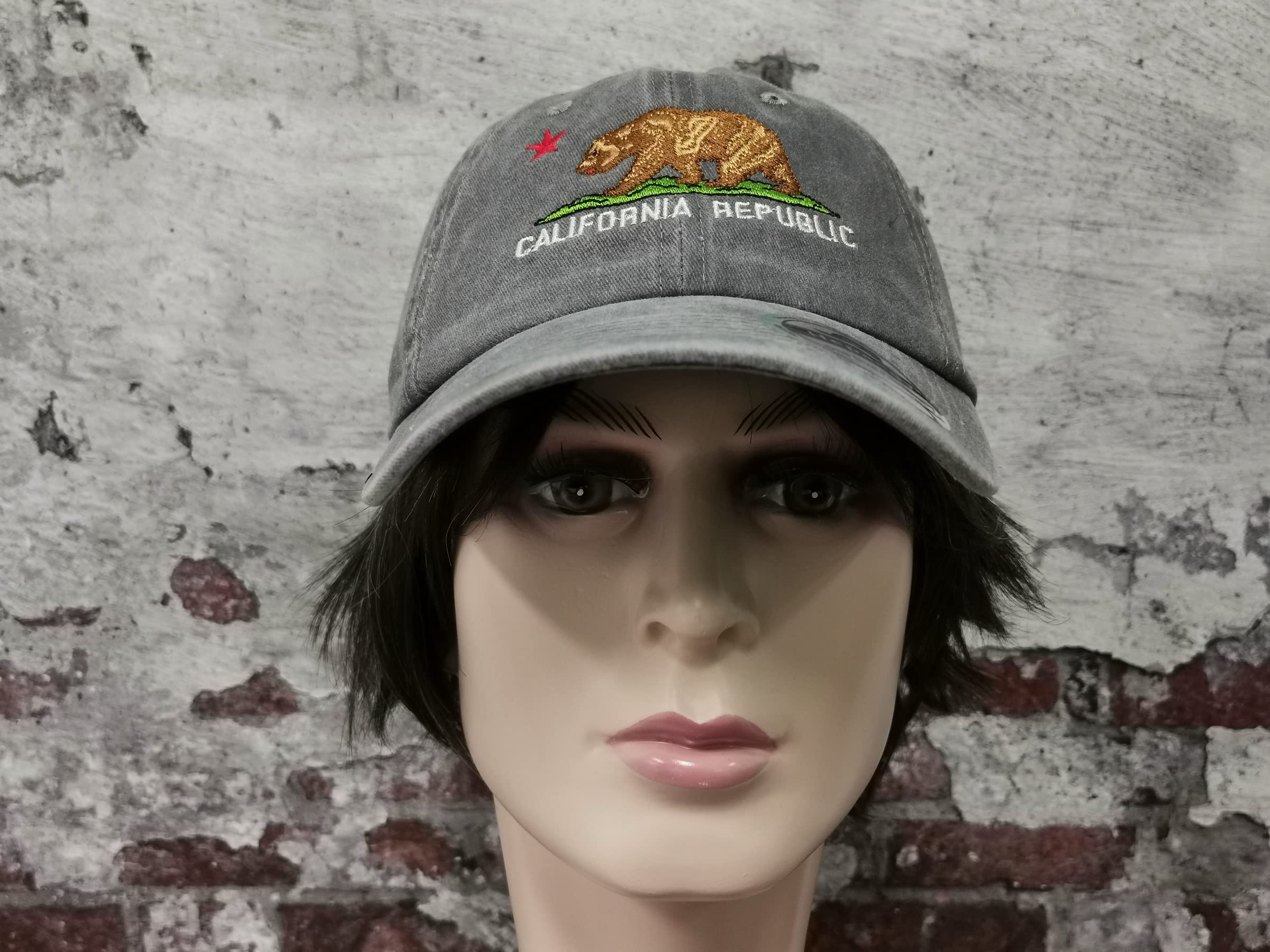 California Bear Embroidered Hats for Outdoor Adventures