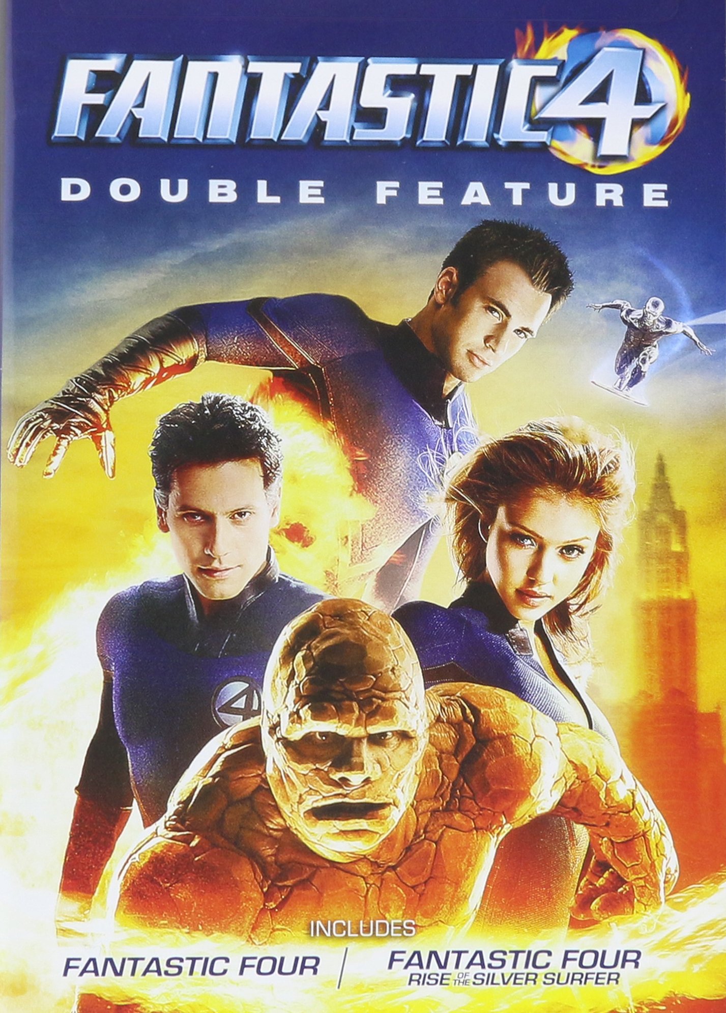 Fantastic Four Double Feature DVD - Marvel Superhero Movie Collection (Fantastic Four & Rise of the Silver Surfer) - Perfect for Marvel Fans & Family Movie Nights
