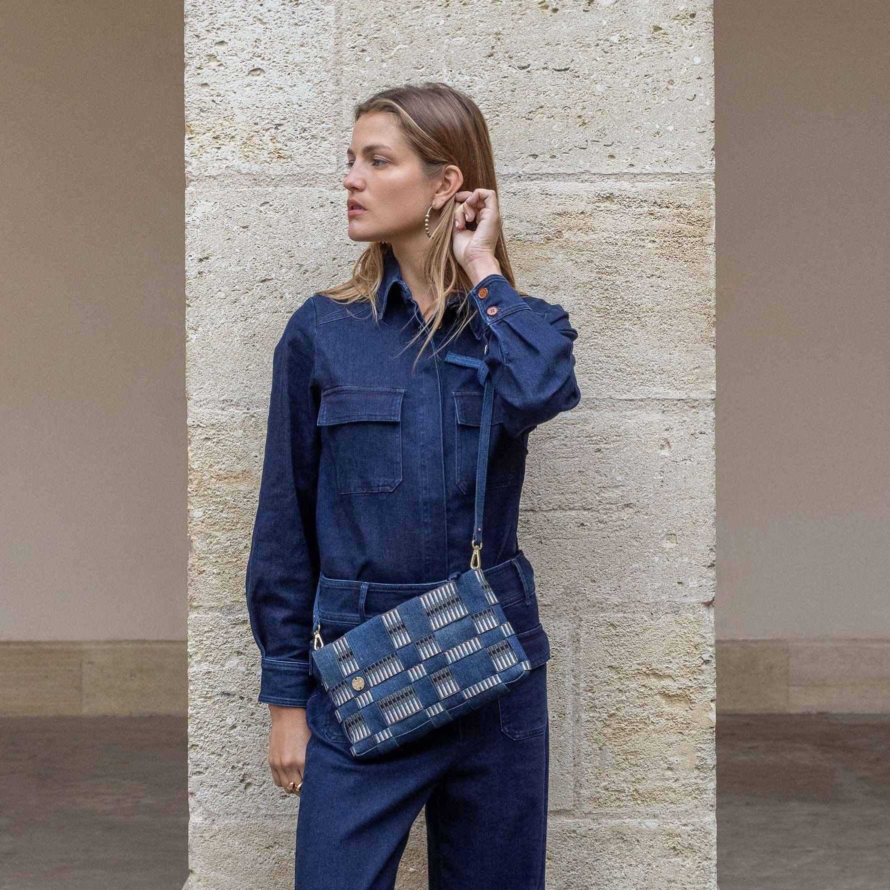 Uma Denim Crossbody Bag for Women - Stylish Blue Shoulder Purse - Perfect for Everyday Use, Travel & Shopping