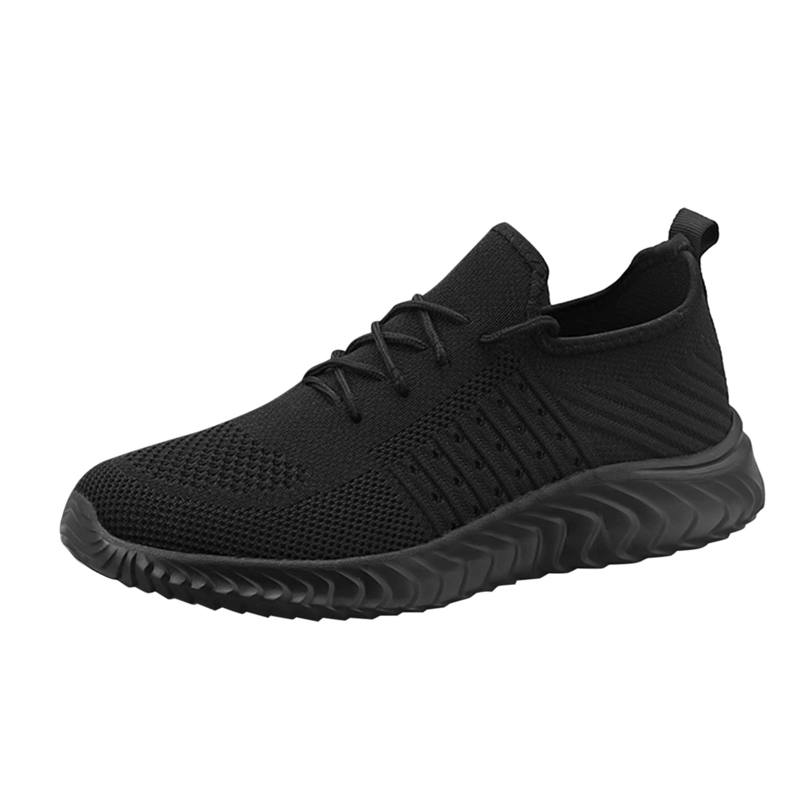 Men's Breathable Mesh Sneakers - Soft Sole Walking Shoes for Men | Comfortable Casual Sports Shoes with Colorful Lace-Up Design | Perfect for Jogging, Gym Workouts & Everyday Wear
