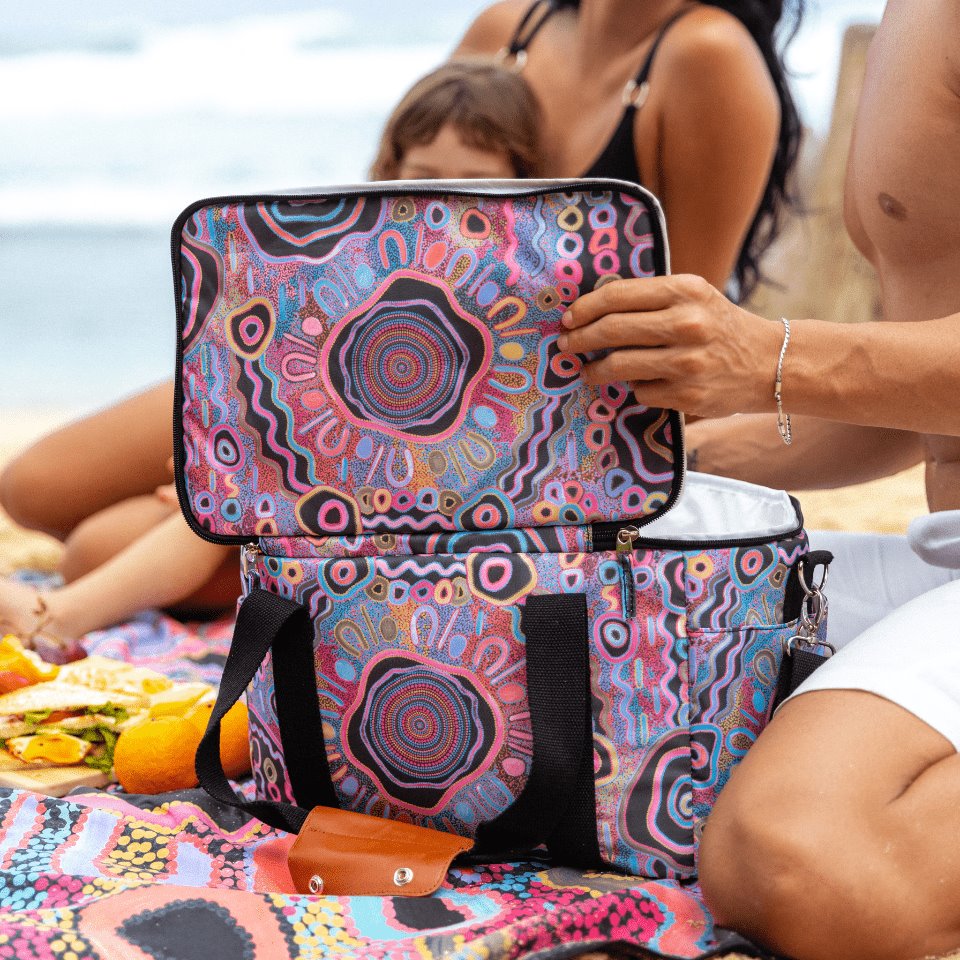Premium Insulated Cooler Bag for Camping, Picnics & Outdoor Adventures - Keep Food & Drinks Cold Under The Moonlight