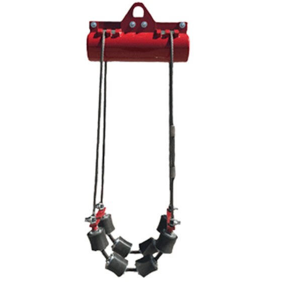 B&B Pipe Tools 2002 Pipe Cradle for 6-12 Inch Pipes - 2 Strand Support - Perfect for Plumbing, HVAC, and Construction Projects