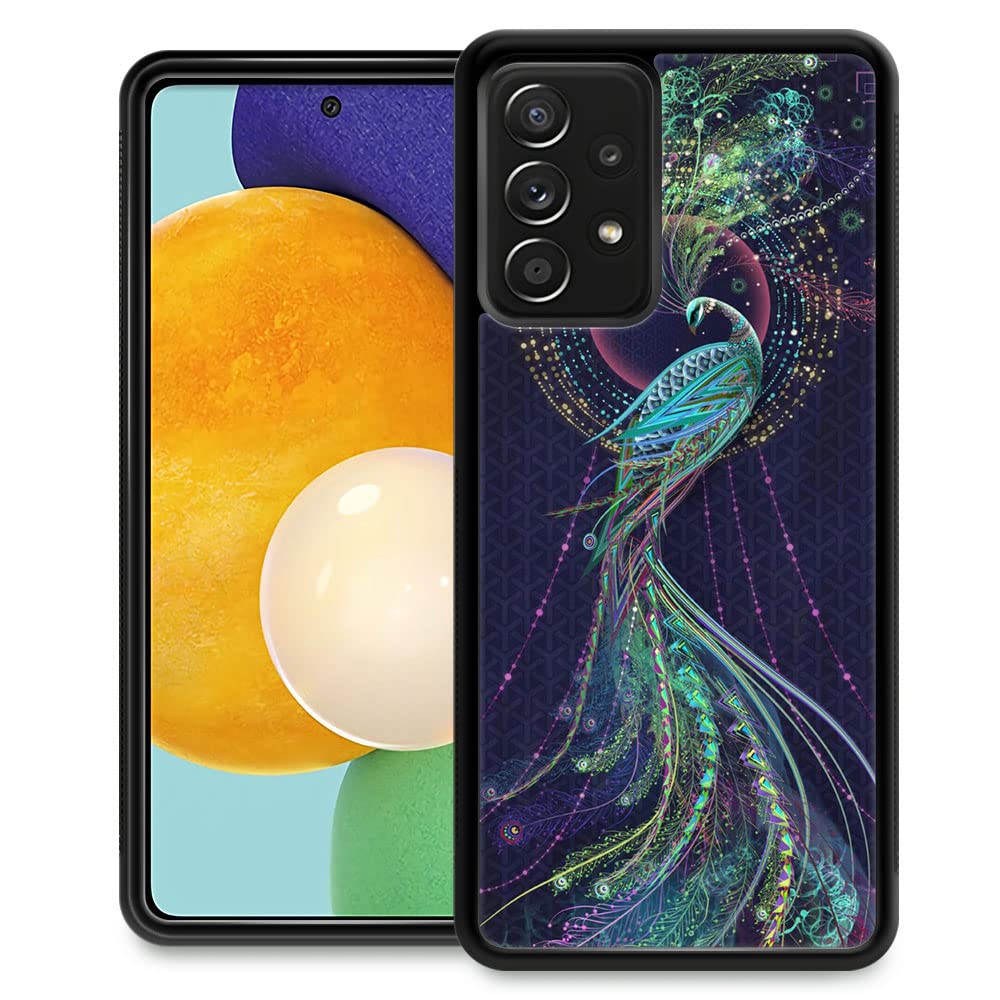 Stylish Peacock Pattern Samsung Galaxy A53 5G Case for Women - Scratch-Resistant Protective Cover for 6.5-inch Screen - Perfect for Everyday Use, Work & Travel