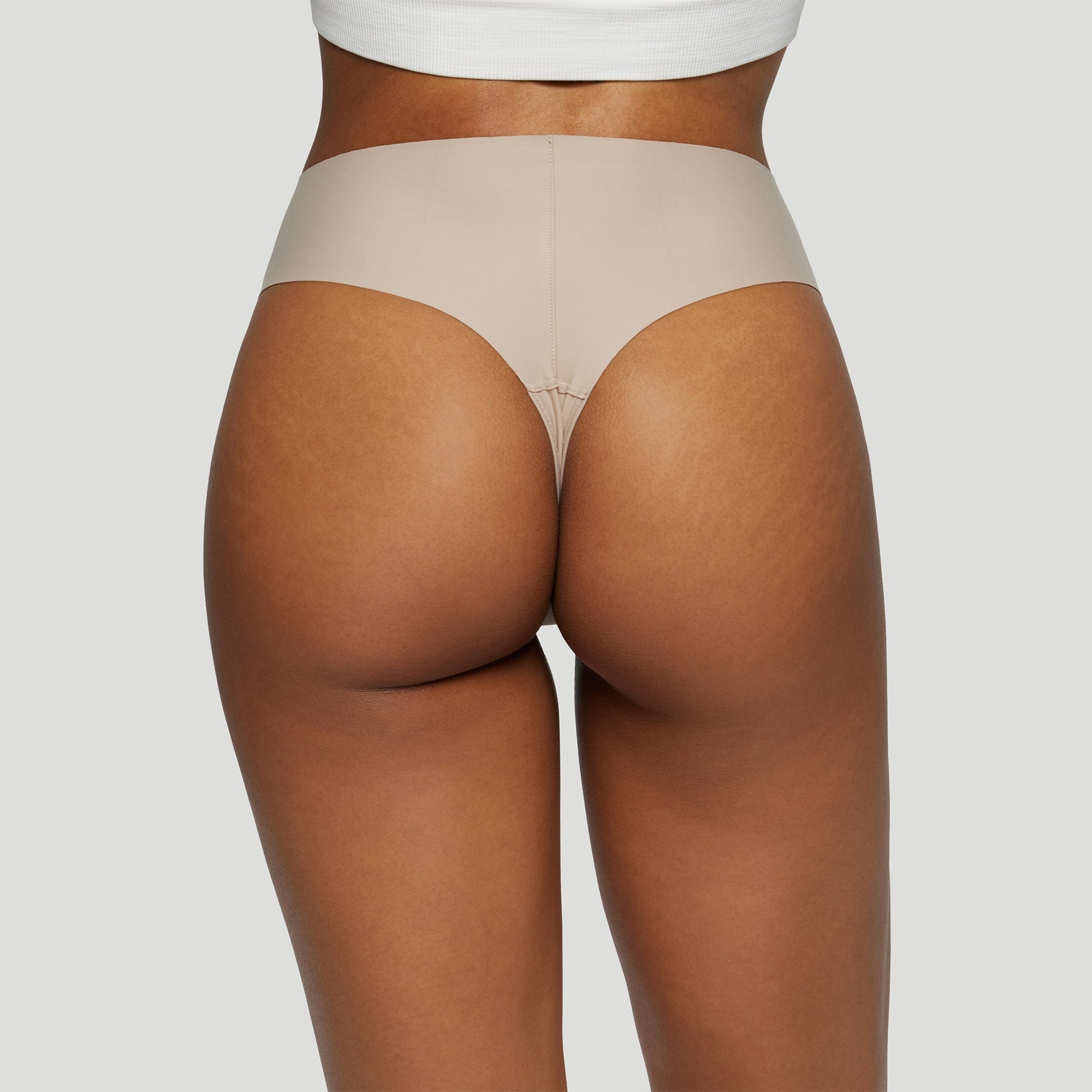 Camel Proof High Rise Thong - Seamless No Show Underwear for Women | Comfortable Everyday Wear, Yoga & Workout