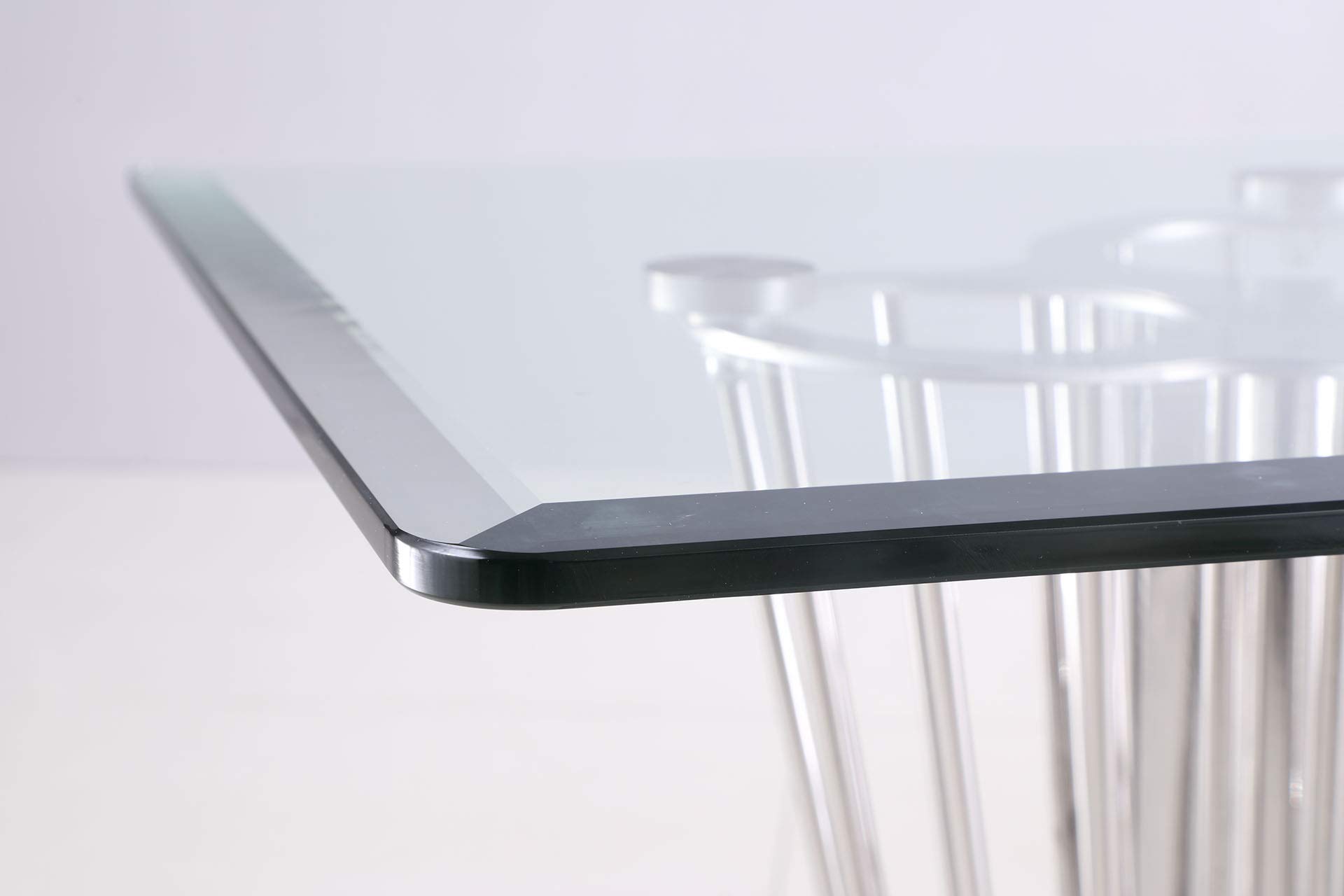 Fiona Modern Silver Dining Table - Elegant & Durable for Small Spaces, Compact Kitchens, and Cozy Dining Rooms