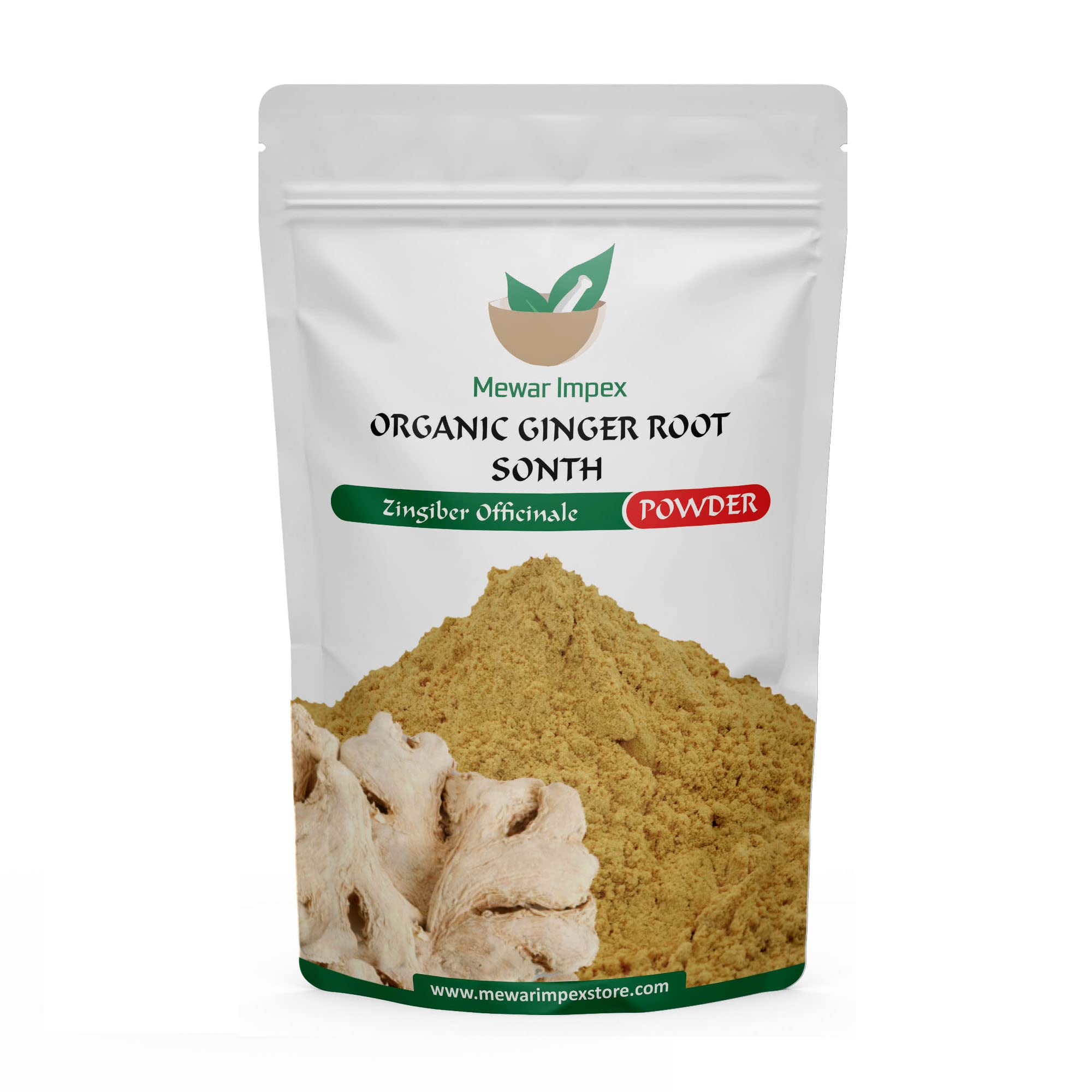 Organic Ginger Root Powder 900g (Sonth Powder, Sukku, Chukku) - Hand-Pounded for Cooking, Baking, Tea & Ayurvedic Remedies | Perfect for Digestion, Immunity Boost & Healthy Recipes