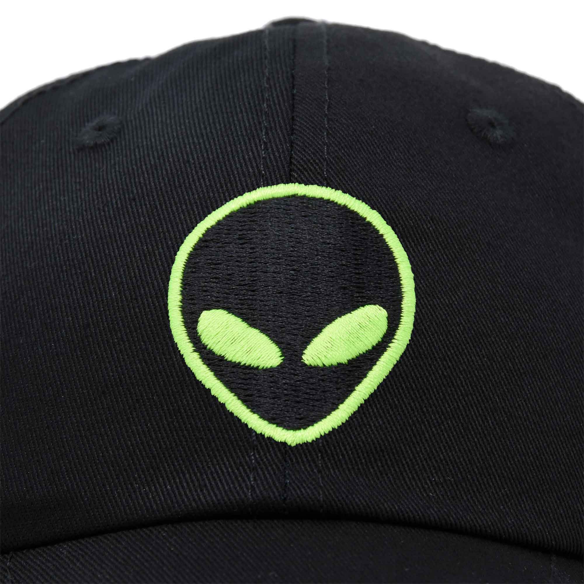 DALIX Alien Head Baseball Cap for Men & Women - Adjustable Unisex Dad Hat - Stylish & Comfortable for Outdoor Sports, Casual Wear & Gifts