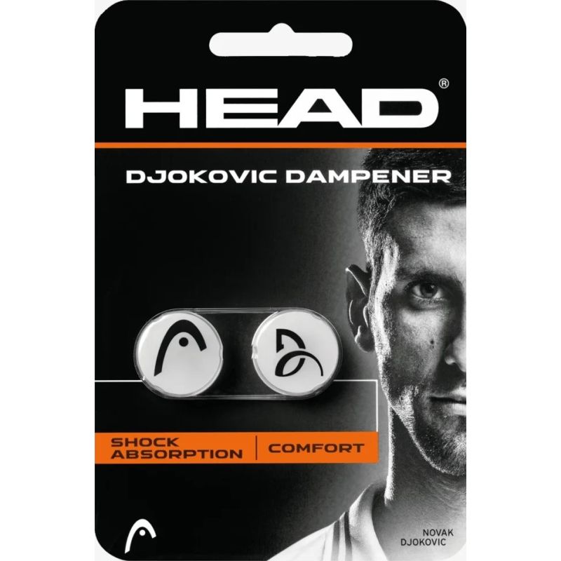 HEAD 2-Pack Tennis Vibration Dampener - Novak Djokovic Signature Series | Reduce Racquet Vibration & Improve Control | Perfect for Pro & Recreational Players on Court