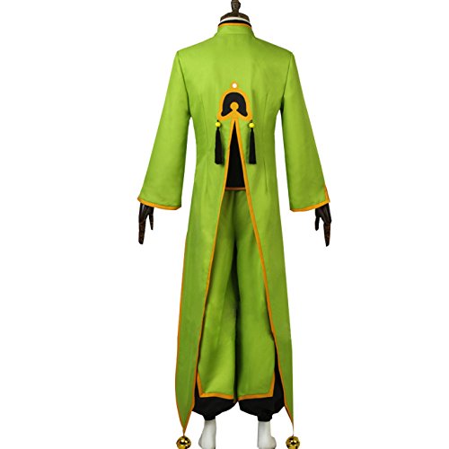 Anime Li Syaoran Cosplay Costume for Men - Green Battle Suit Uniform Outfit | Perfect for Halloween, Comic Con & Cosplay Events
