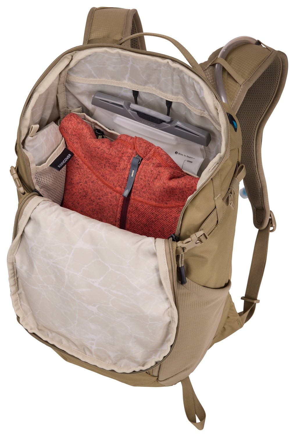 Thule AllTrail Hydration Pack 22L - Lightweight Hiking Backpack with Water Bladder, Faded Khaki - Perfect for Trail Running, Mountain Biking & Outdoor Adventures