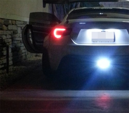 2-Pack White 24 SMD LED Bolt-On License Plate Lights & Reverse Backup Lights - Perfect for Car, Truck, SUV & Motorcycle Nighttime Visibility