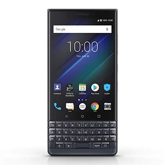 Unlocked Blackberry Key2 Le BBE100 2 Smartphone - 64GB, Dark Blue | QWERTY Keyboard | Dual SIM | Android OS | Perfect for Business Professionals & Secure Communication
