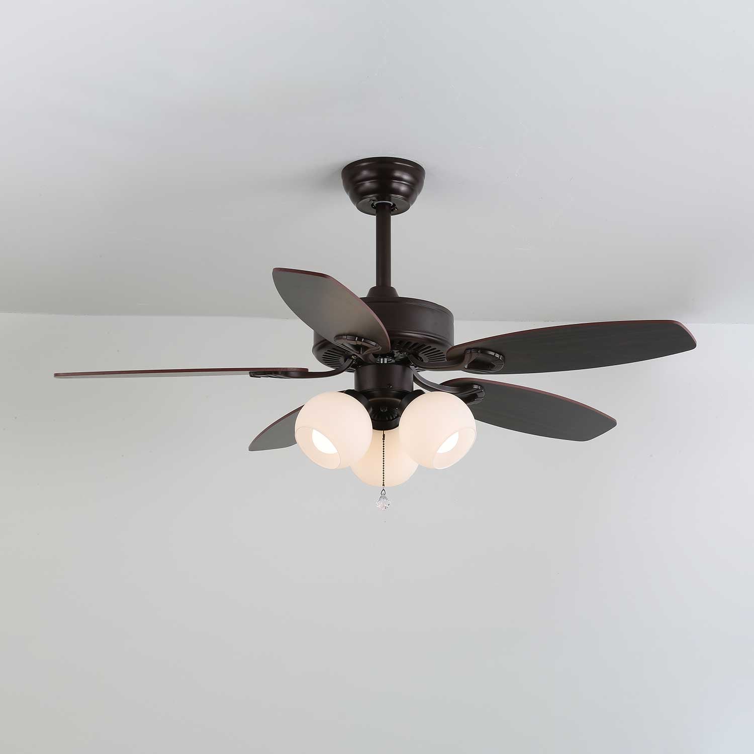 Calantha Bloom Ceiling Fan with Light Kit - 52 Inch Modern Flush Mount Fan with Remote Control, 3 Speeds & Reversible Motor for Bedroom, Living Room & Office