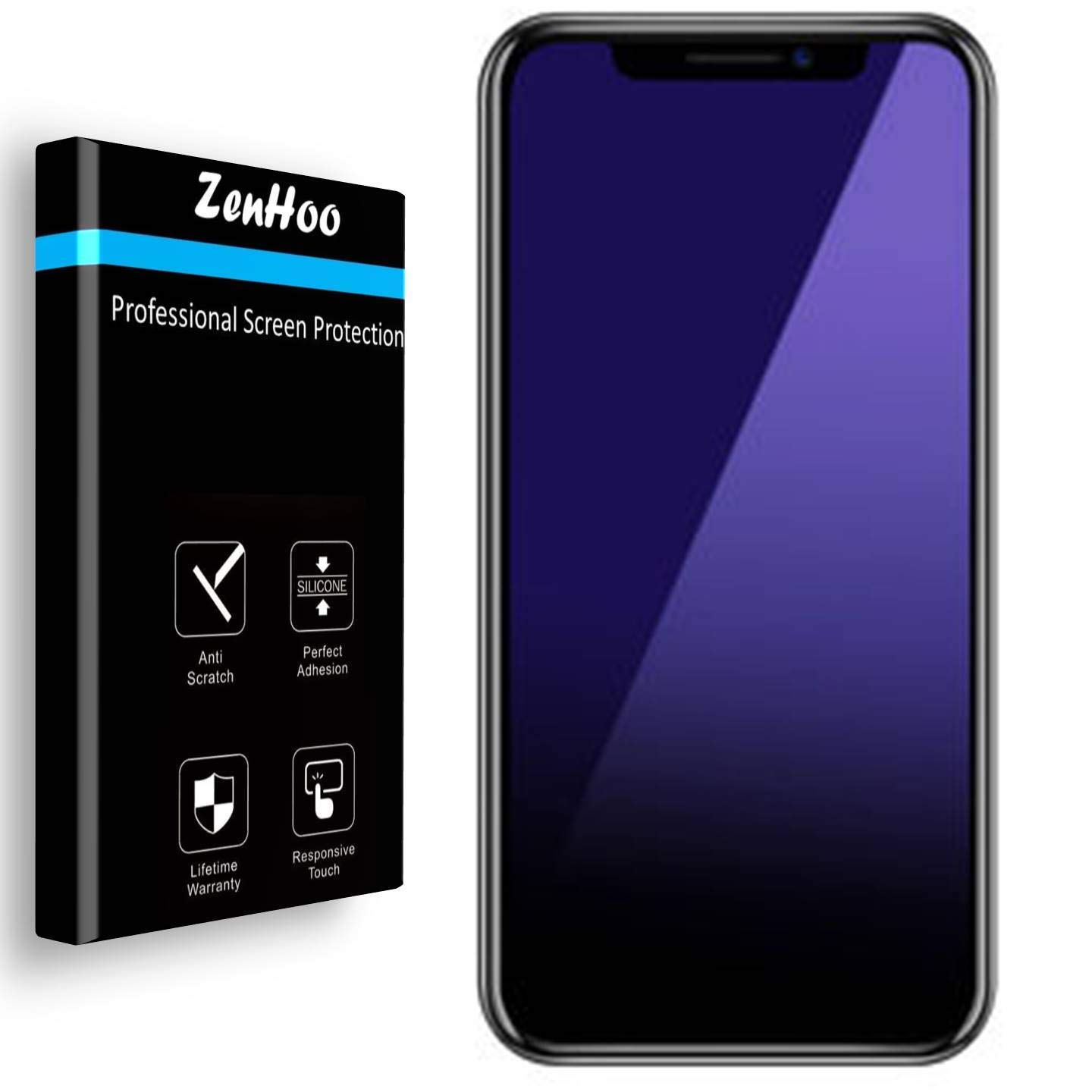 ZenHoo Anti Blue Light Tempered Glass for iPhone 12 Mini - Eye Protection for Daily Use