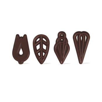 Premium Belgian Chocolate Decorations for Baking - 315pcs Assorted Victory Shapes for Cupcakes, Cakes, Cookies, Hot Cocoa & Ice Cream - Perfect for Professional Pastry Chefs & Home Bakers