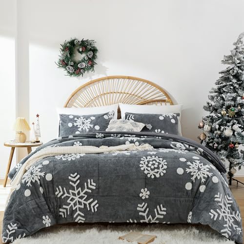 Dark Grey Large Snowflake