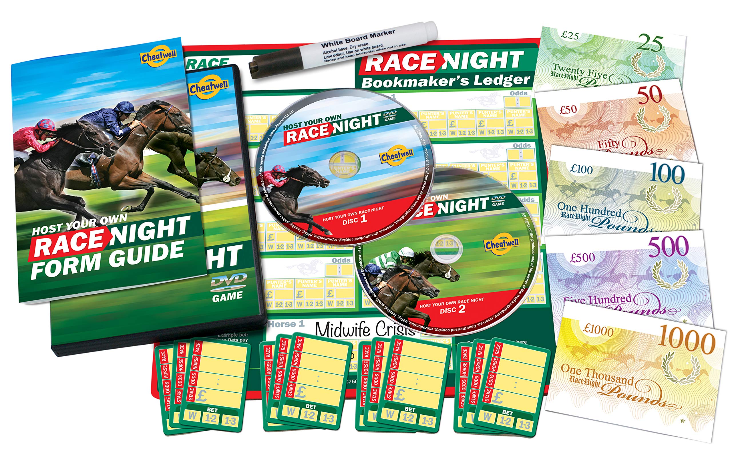 Host Your Own Race Night - Fun DIY Game Set for Family & Friends | Perfect for Parties, Game Nights & Team Building Events
