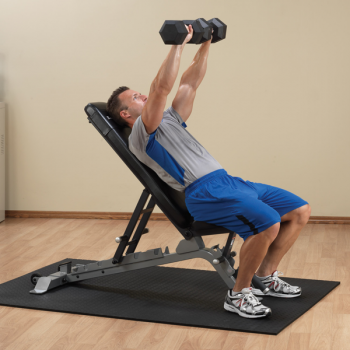 Body Solid SFID325 ProClub Line Adjustable Weight Bench for Home Gym Strength Training - Perfect for Dumbbell Workouts & Full-Body Exercises