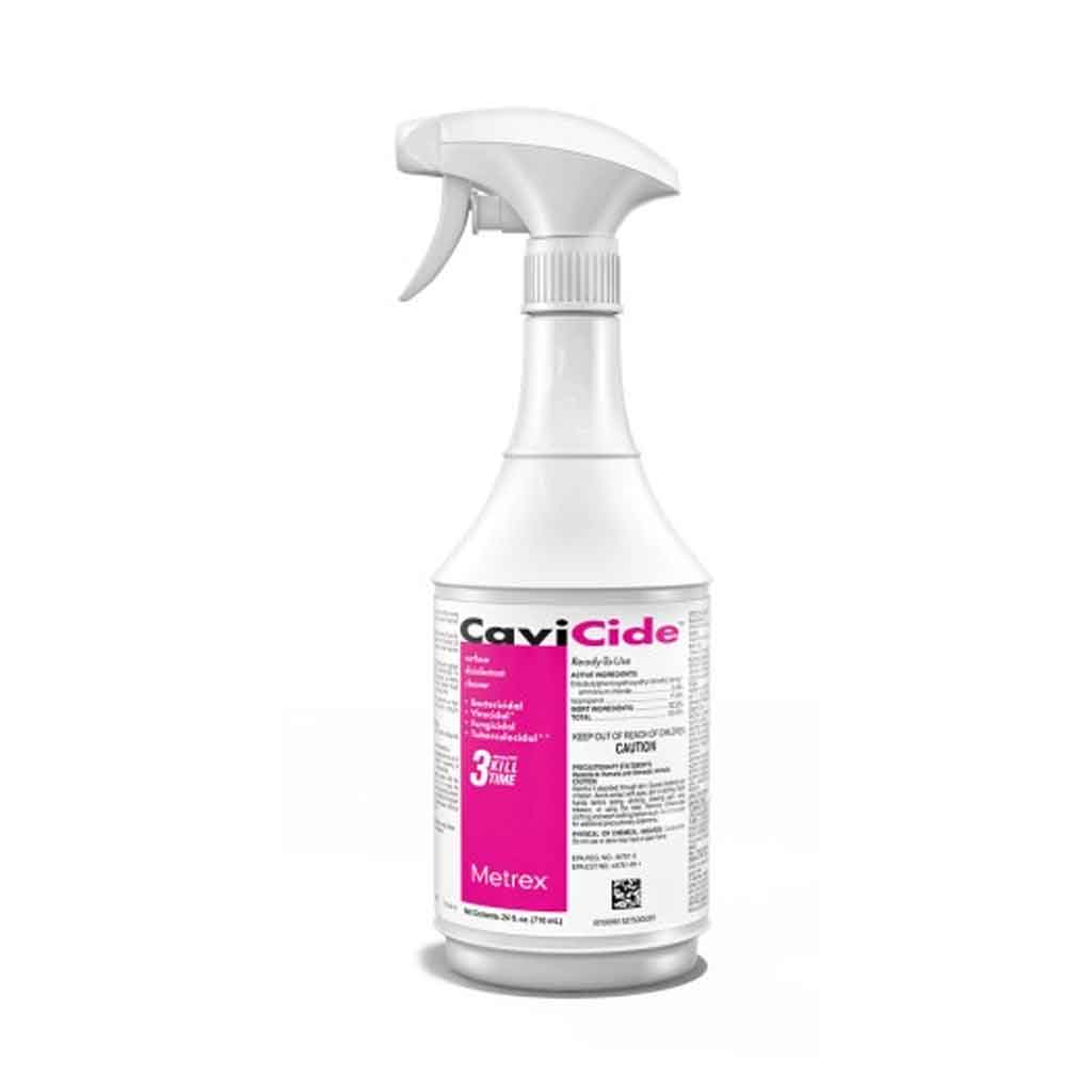 CaviCide Surface Disinfectant Spray 24oz - Hospital-Grade Disinfectant for Medical Equipment, Countertops & High-Touch Surfaces | Kills 99.9% Germs | Ideal for Clinics, Salons & Home Use