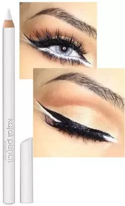 AGLEY White Pencil Kajal - Matte Finish Eye Makeup Pencil for Smudge-Proof & Long-Lasting Look | Perfect for Everyday Wear, Party & Special Occasions