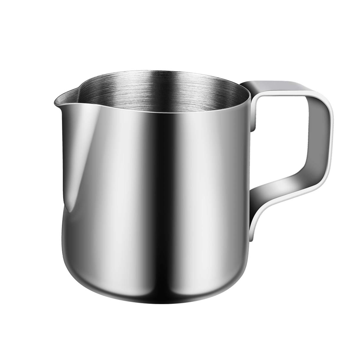DOITOOL Stainless Steel Milk Frothing Pitcher with Handle - Barista Grade Milk Pouring Cup for Latte Art, Coffee, Hot Chocolate & Cappuccino - Perfect for Home & Professional Use