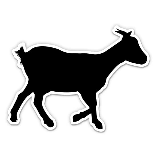 Premium Goat Sticker Decal - 3 Inch Waterproof Vinyl Laptop Sticker for Cars, Phones, Water Bottles - Durable Adhesive for Outdoor & Indoor Use - Perfect for Laptops, Skateboards, Helmets and DIY Projects