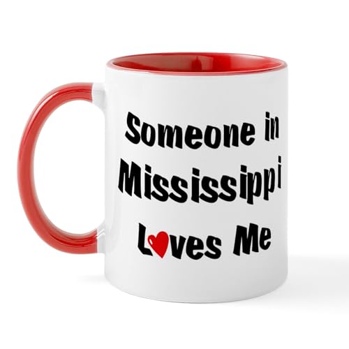 White/Red Inside - Mississippi Loves Me Mug