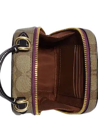 Coach Disney X Coach Eva Phone Crossbody Bag in Signature Canvas with Patches - Stylish Mini Purse for Women, Perfect for Everyday Use, Travel & Disney Theme Outfits