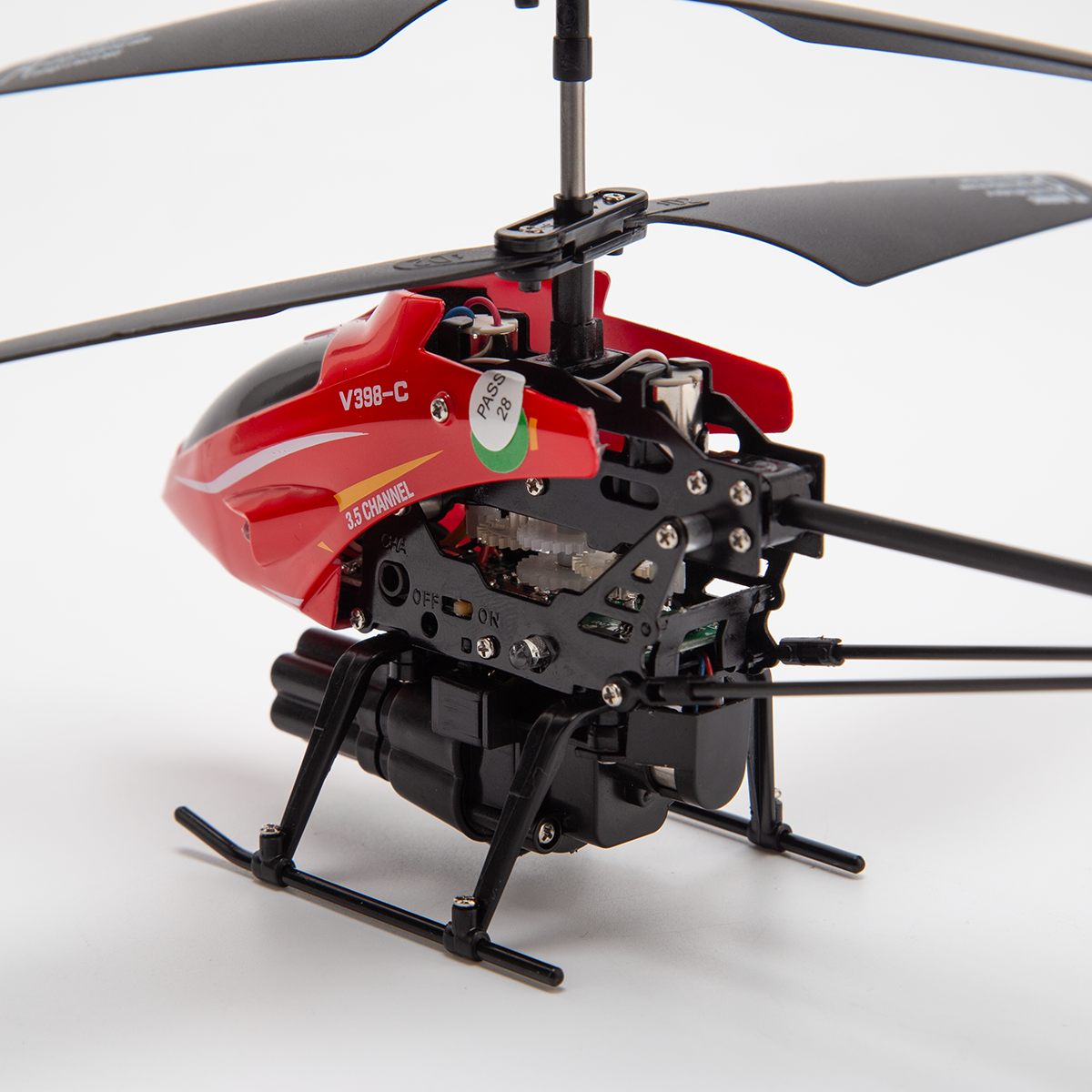 WLTOYS XK V398 C RC Helicopter with Missile Launch - 6 Axis Gyro & Altitude Hold Remote Control Drone for Adults & Kids - Perfect for Outdoor Flying, Aerial Photography and RC Hobby Fun