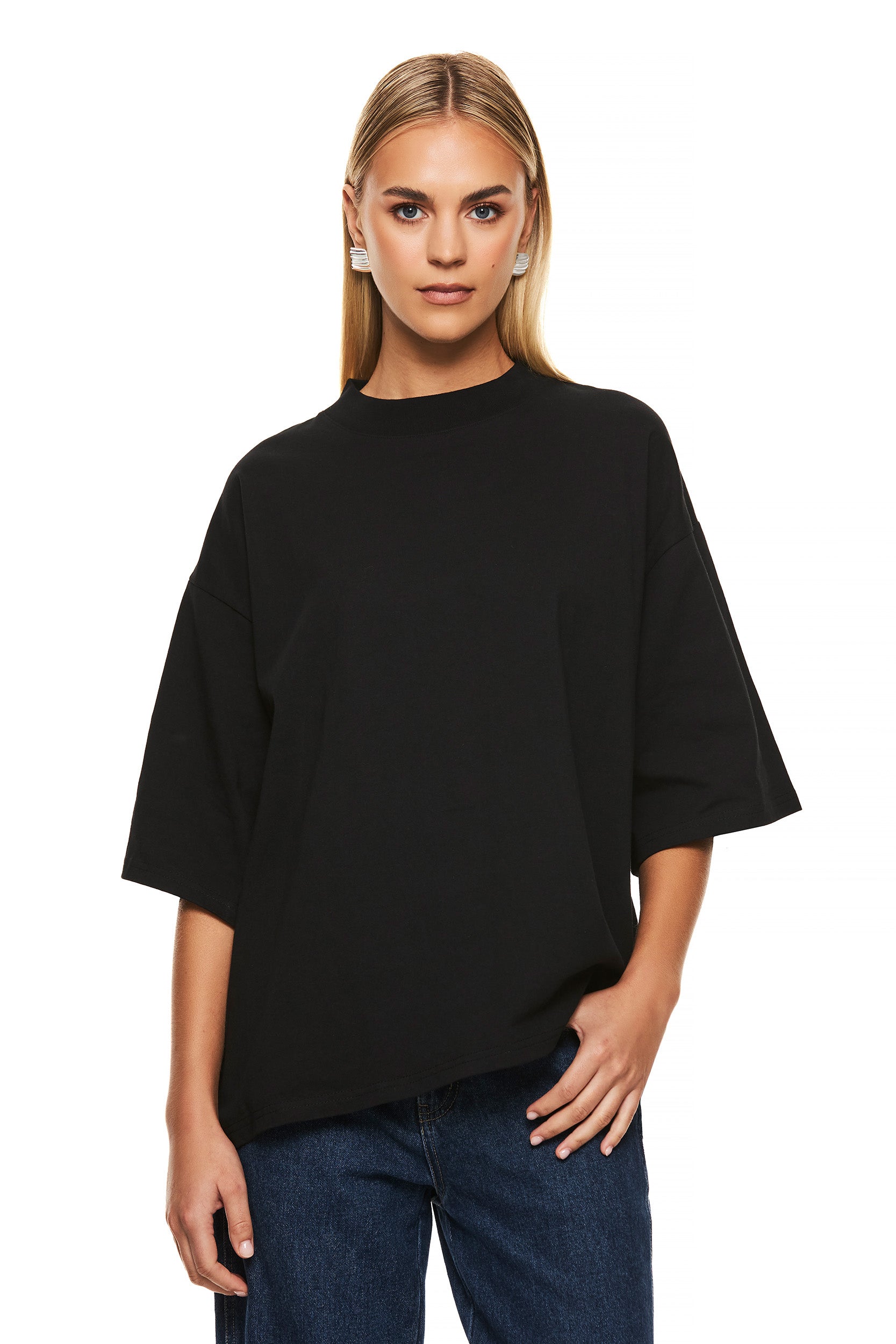Premium Black Cotton T-Shirt for Men - THE ALEX - Soft Breathable Casual Tee | Perfect for Everyday Wear, Gym, and Street Style