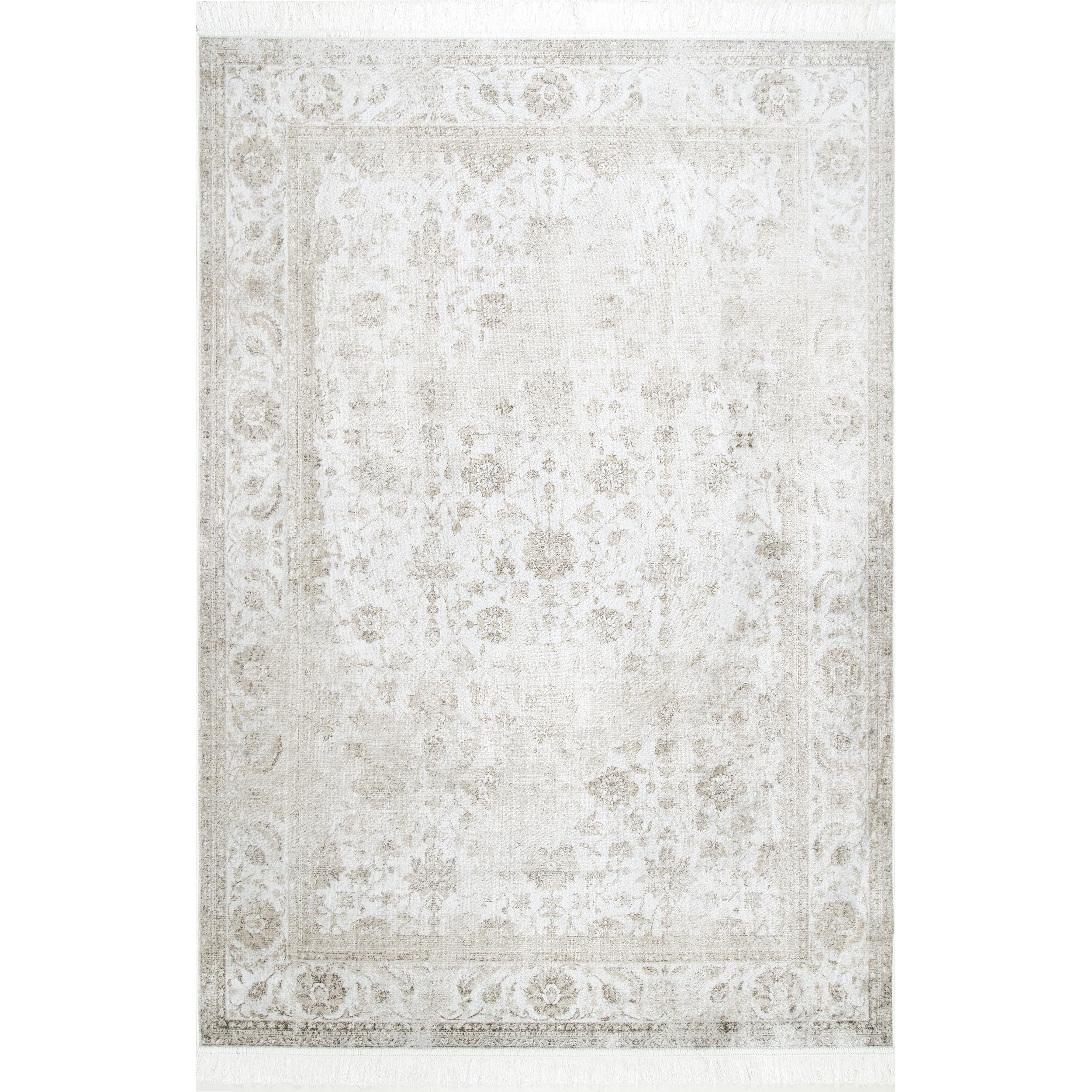 nuLOOM Elyse Oriental Style 6x9 Area Rug - Soft Ivory/Tan Bohemian Decor Rug for Living Room, Bedroom, Dining Room & Kitchen | Perfect for Boho Chic Home Decor & Cozy Interior Design